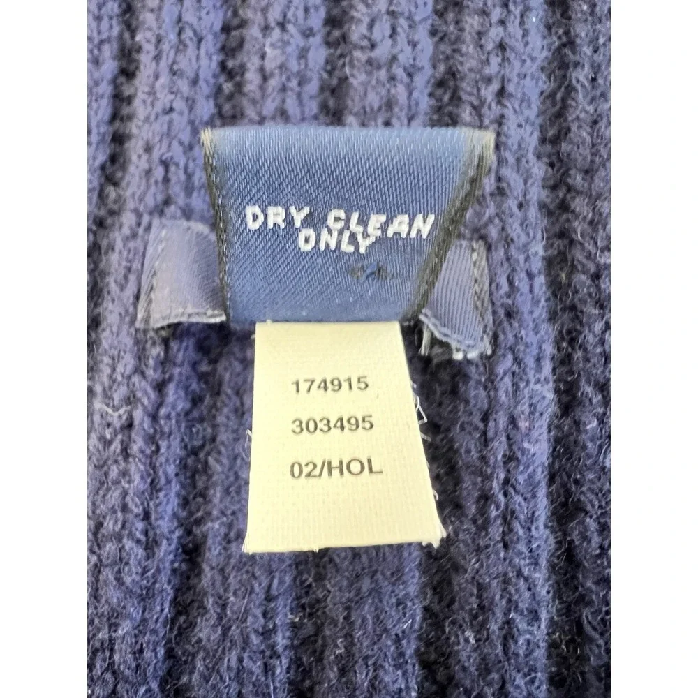 Gap Men's Navy Blue 100%‎ Lambswool Scarf
